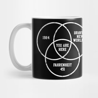 1984 Brave New World - The Fahrenheit 451 Conspiracy Mug